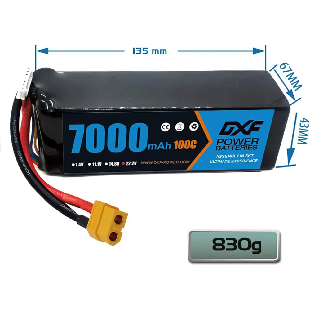 DXF 6S Lipo 10000mAh 7000mAh 5 - 6S Lipo Battery 22.2V 5000Mah recensie en prijs