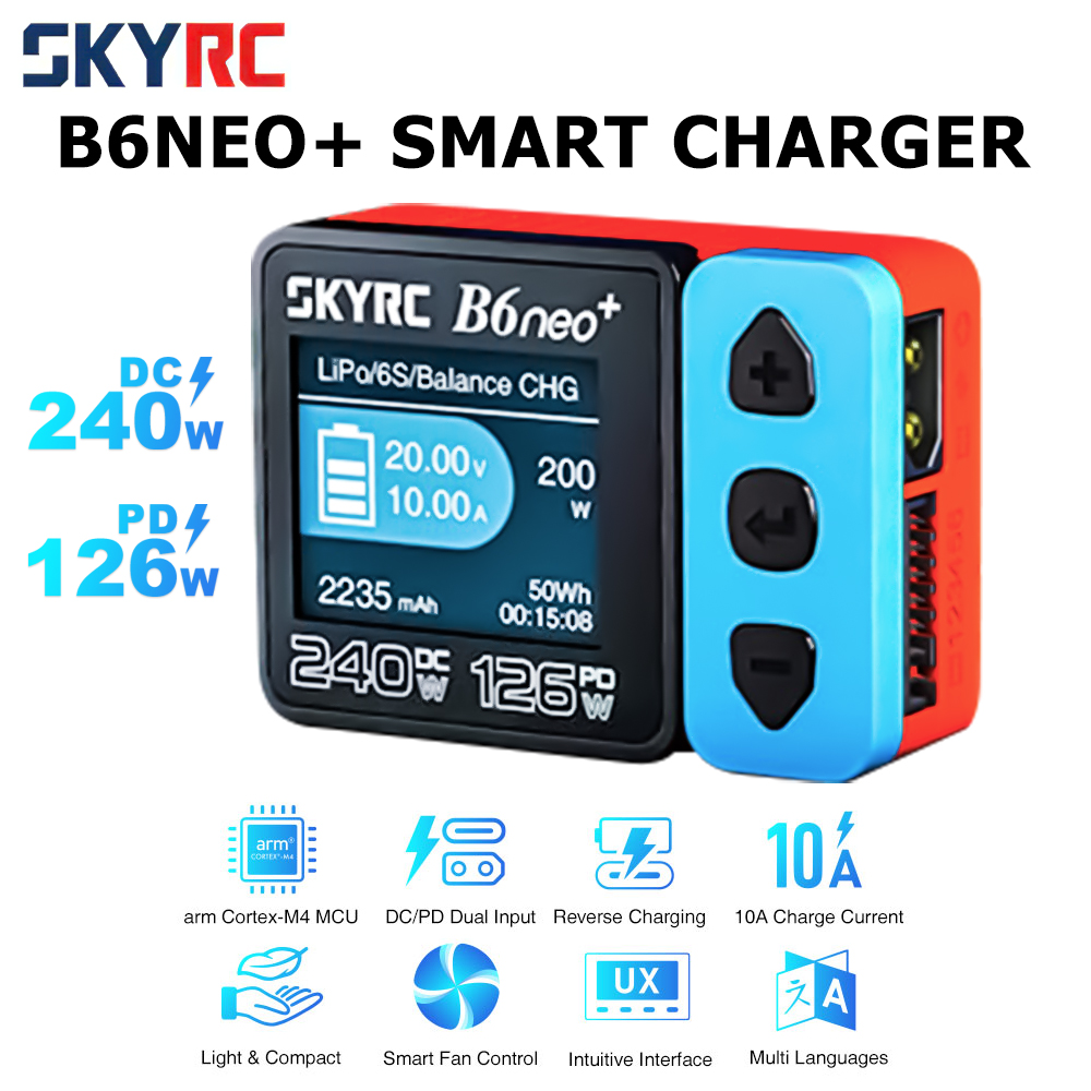 SkyRC NIEUW B6neo+ DC 240W PD  - Skyrc B6 Neo Smart Charger recensie en prijs