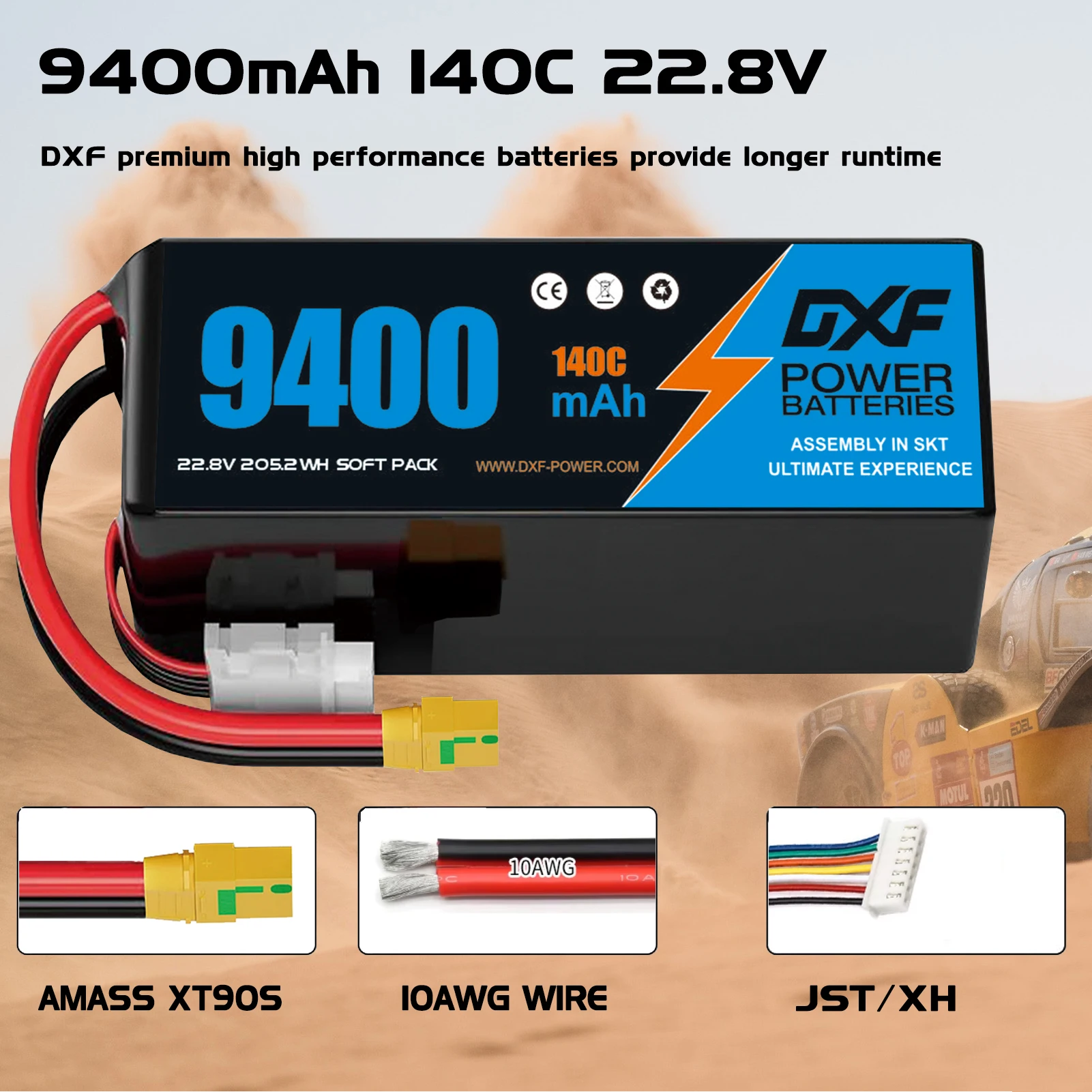 DXF 6S Lipo Batterij 22.8V 140 - 6S Lipo Battery 22.2V 5000Mah recensie en prijs