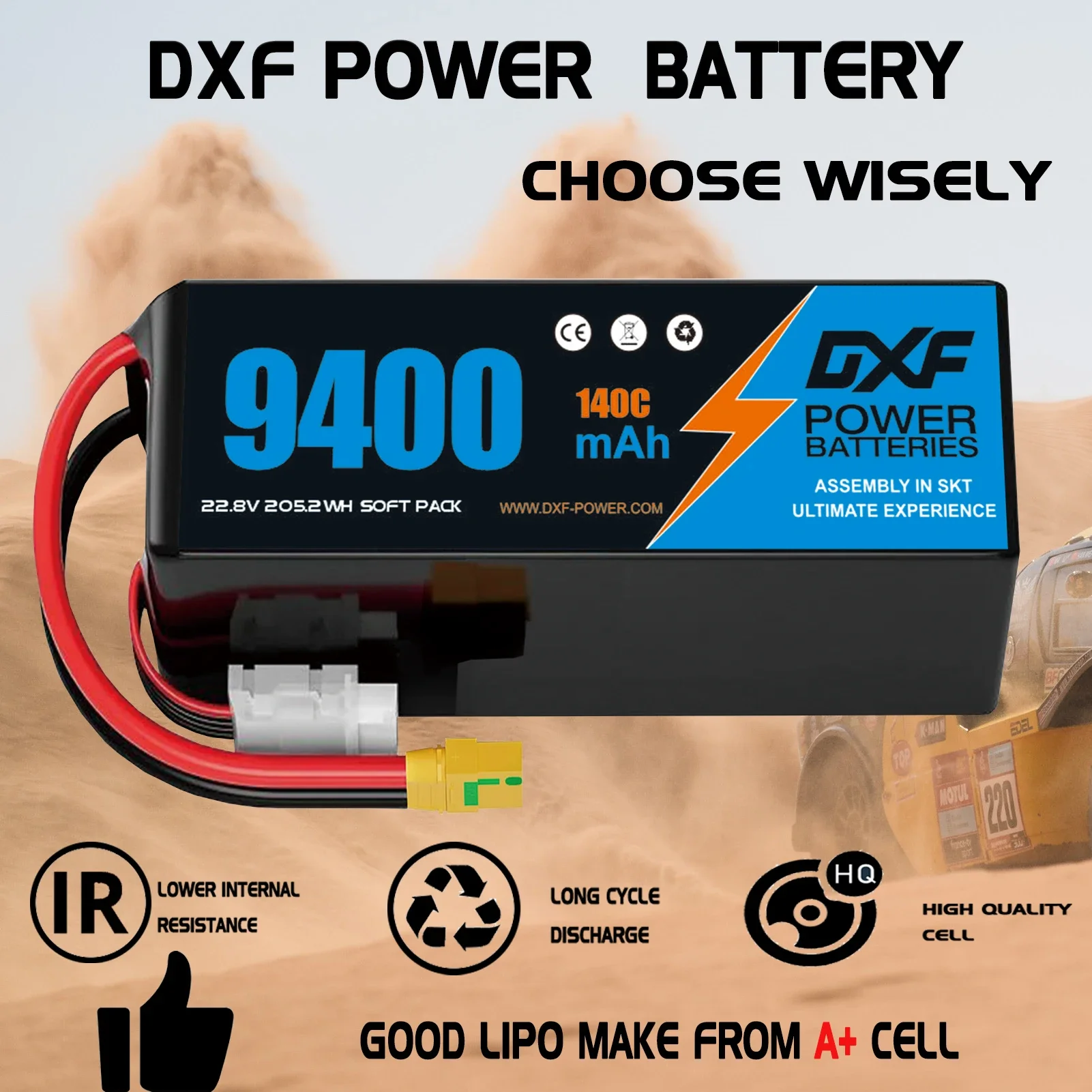 DXF 6S Lipo Batterij 22.8V 140 - 6S Lipo Battery 22.2V 5000Mah recensie en prijs