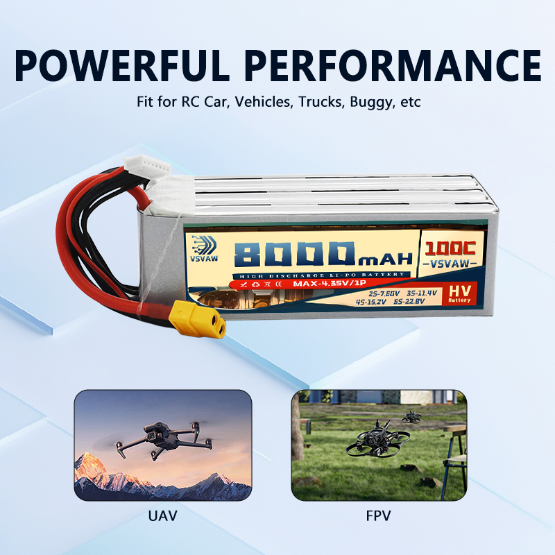 2026 Nieuwe 6S 22.8V 8000mAh 1 - 6S Lipo Battery 22.2V 5000Mah recensie en prijs