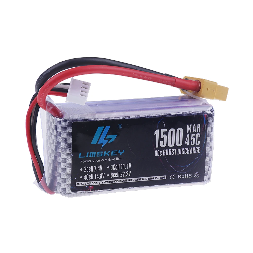 Lipo Batterij 2S 3S 4S 6S 1500 - 4S Lipo Battery 14.8V 6000Mah recensie en prijs